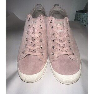 Palladium Women's Wander Lace Sue Sneaker Size 8 Casual Shoe Pink Suede Low